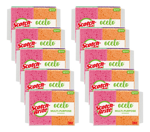 Scotch-brite Ocelo - Esponja Multiusos Prctica, Varios Color