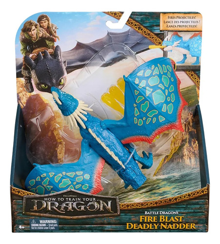Figura Deadly Nadder Fire Blast Cómo Entrenar A Tu Dragón
