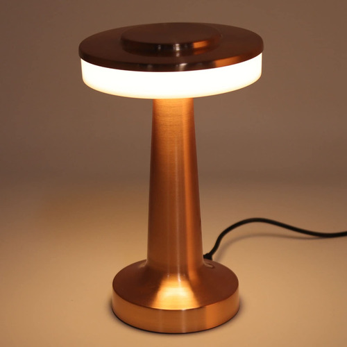 Lámpara De Mesa Led Portátil Táctil 3 Niveles Temperatura Co