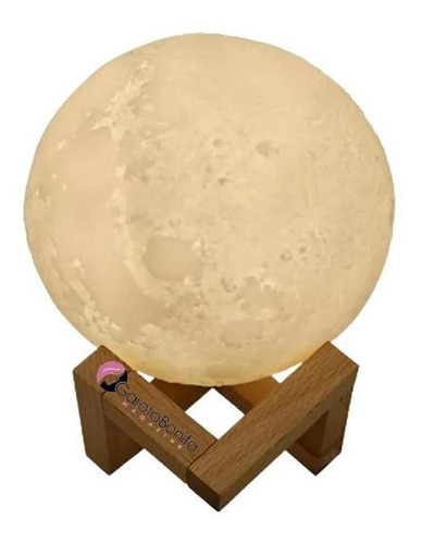 Luminária Umificador Moon Lamp Decorativo Abajur Lua 3 Led