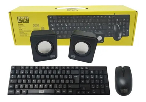 Teclado Mouse Cornetas Kit Combo Pc Laptop Computadora