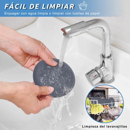 12pcs Portavasos De Silicona Antideslizantes Para Mesa Con