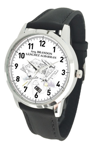 Reloj Q&q Citizen Para Arquitecto Personalizado Con Nombre