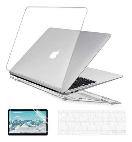 Carcasa Case Macbook + Protector De Teclado Español Pro Air