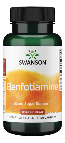 Benfotiamine 80mg / 120 Capsulas / Swanson