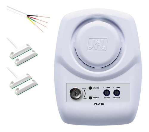 Kit Sensor Porta Aberta Pa-110 Jfl Com 02 Magnetico E Cabo