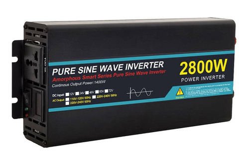 Inversor Onda Sinusoidal Pura Ent 12v Salida 220v 2800w 50hz