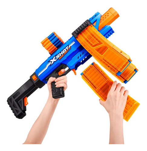 Lanza Dardos Insanity Clip Blaster Con 72 Dardos X-shot