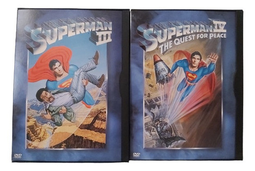 Superman La Colección Completa Dvd Christopher Reeve 4 Disco (Usado)