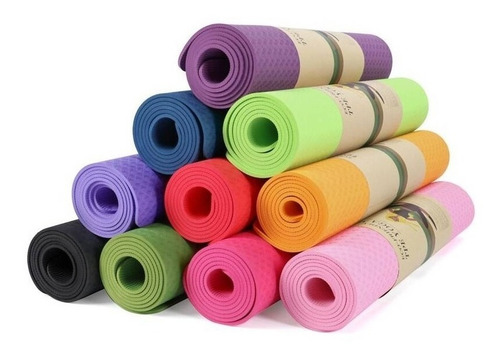 Colchoneta Para Ejercicio Gimnasia Yoga Tpe Caucho Ecológico