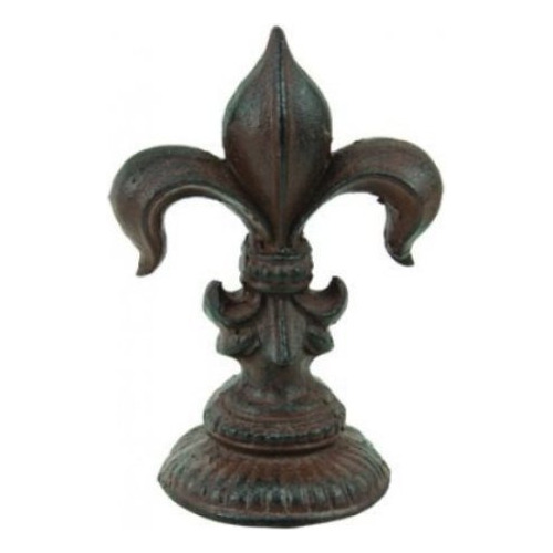 Tope Puerta Hierro Fundido Fleur Lis Lys French Decor 7  T X