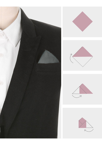 Pañuelo Bolsillo De Algodón Hombre Clásico Para Traje Formal