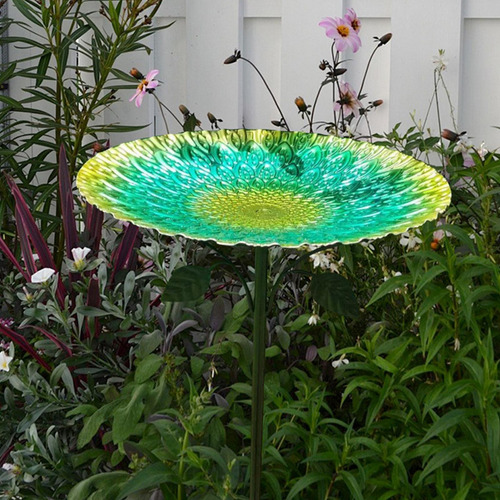 Metal Bird Bath Gardens Decor Behind Bath Comeñero Para