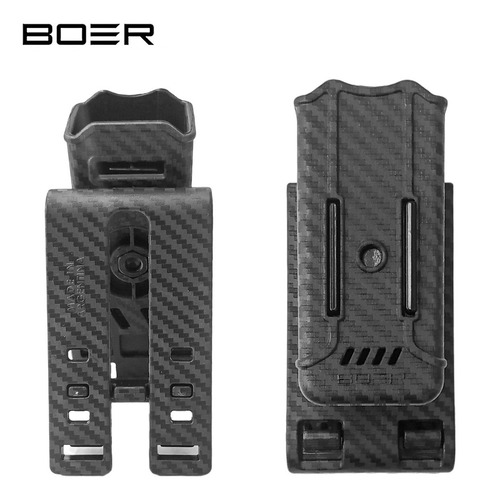 Imagen 4 de 10 de Porta Cargador Táctico Polimero Boer Molle Universal Clip Tx
