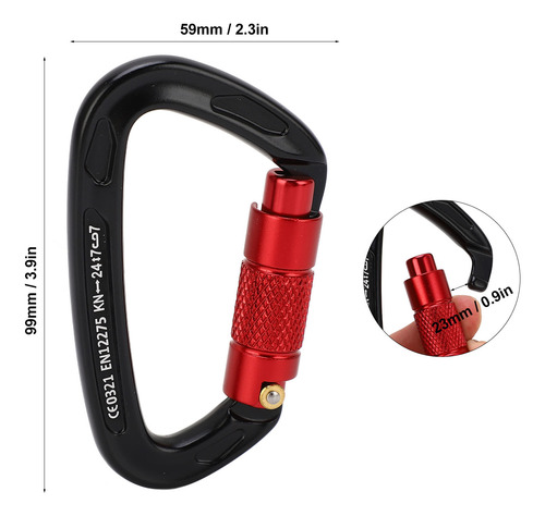 Hamaca De Yoga Con Mosquetón En Forma De D Y Cierre Automáti
