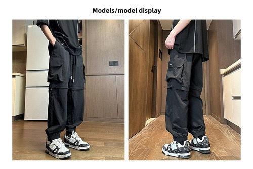 Pantalones Desmontables Deportivos Casuales De Fibra De Bamb