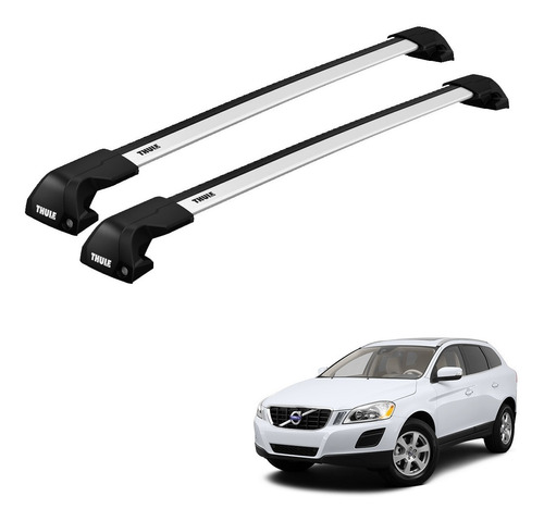 Rack Bagageiro Teto Volvo Xc60 Suv 09 Até 16 Evo Edge Thule