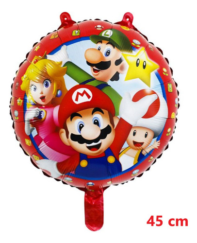 Globos Cumpleaños Decoracion Kit Fiesta Alusivo *mario Bros*