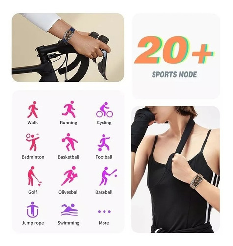 Imagen 4 de 8 de Reloj Inteligente Mujer H80 Deportivo Moda Smart Band 1,47