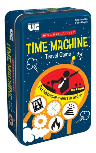 Scholastic Time Machine Juego De Cartas De Viaje En Lata Ev.