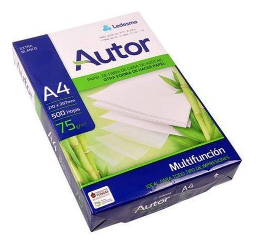 Papel A4 Autor 75 Grs