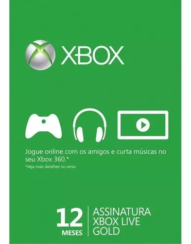 Cartao Xbox Game Pass 12 Meses