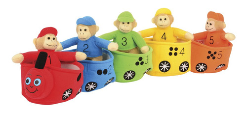 Juego Bilingue Cp Toys Velour  Aprende Monkey Train Para Nin