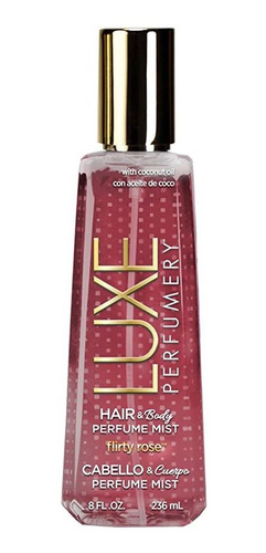 Luxe Perfumery Hair & Body Perfume Mist Flirty Rose, 8.0 Flu