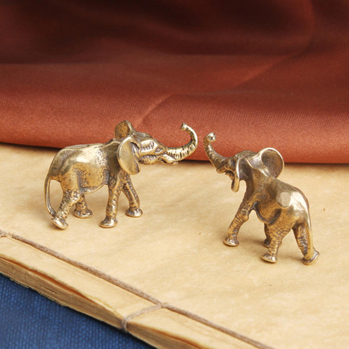 2 Estatuilla En Miniatura, Mini Escultura Animal,