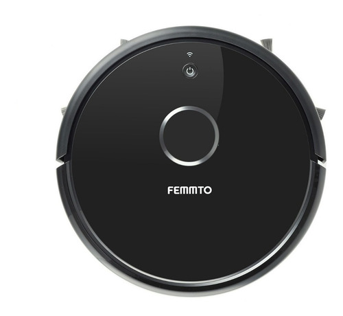 Imagen 6 de 8 de Aspiradora Trapeadora Robot Femmto Con Laser Inteligente Negro Mopa Rvc000006 Limpieza Programada Por Zona De Tu Hogar Wifi App Carga Automatica Cubrimiento De Area 350m2 Repuestos Apto Para Mascota