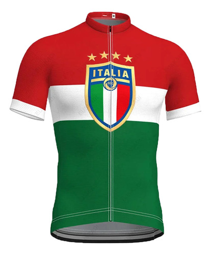 Camiseta Italy Bike De Manga Corta Para Bicicleta De Carrete