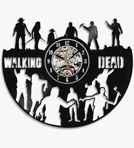 Relógio De Parede, Disco Vinil, The Walking Dead, Serie