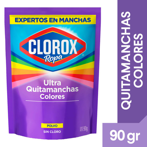 Ultra Quitamanchas en Polvo Clorox Ropa Color Doypack 90 gr