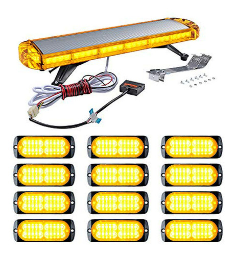 Combo Luces Emergencia Vehículos 56-led + 12x 20-led Sync Fl