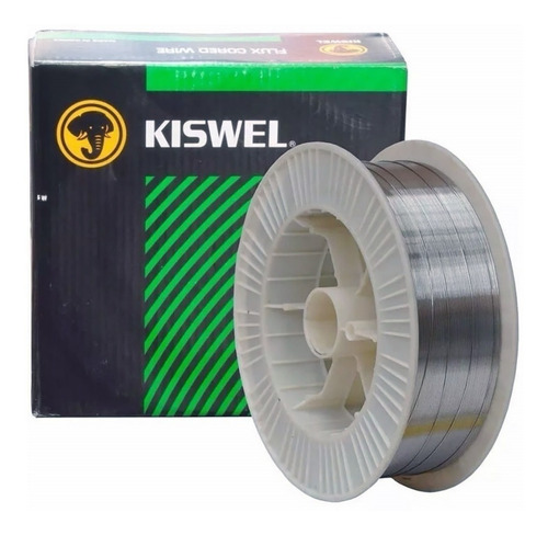 Alambre Flux Mig Kiswel Soldar Sin Gas Rollo X 4,5 Kg 0,9mm