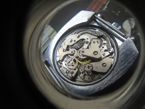 Sicura Antigo Bullhead Big 43,00 Mm S'70 Valjuoux 7734 Raro