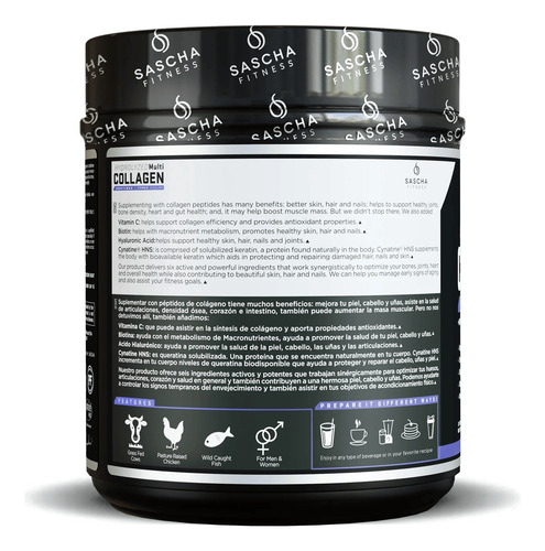 Sascha Fitness Multi Collagen Colageno - Chocolate