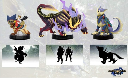 Combo De 3 Amiibo's De Monster Hunter Rise