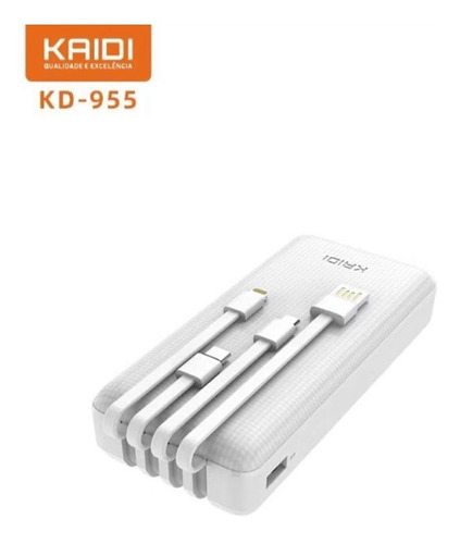 Carregador Portatil Power Bank Kaid 20000mah Imediato