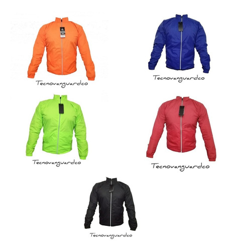 Chaqueta Cortavientos Ciclismo Liviana Reflectiva X 2 Uds