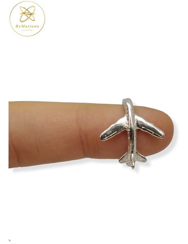 Anillo Plata Avion