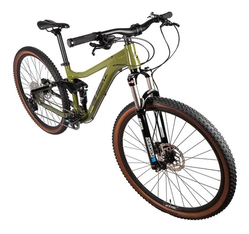 Mountain Bike Alubike Ds Xta R29 12v Cambio Shimano Deore Color Verde Tamaño del cuadro M