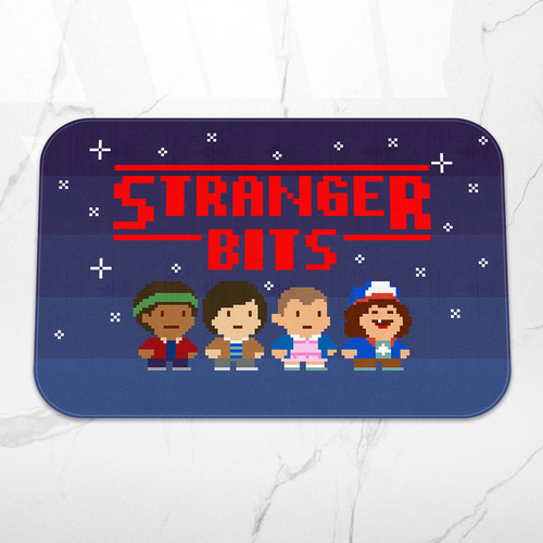 Tapete Decorativo Stranger Bits 8-bits 16-bits Videogame