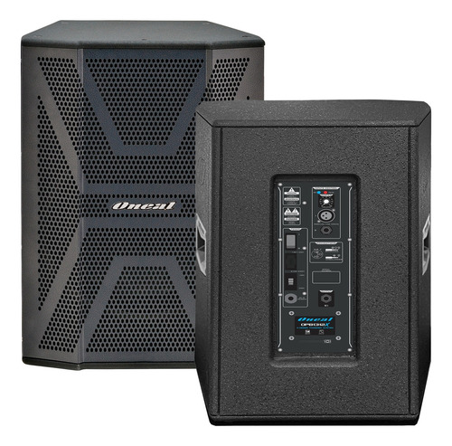 Par De Caixa Ativa Amplificada Oneal 12'' Opb-1312r Cor Preto