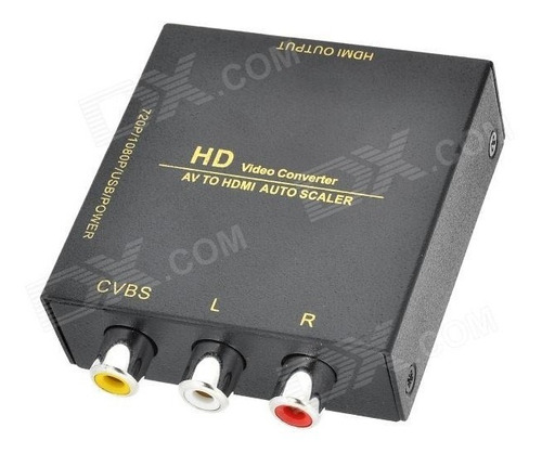 Conversor Hdmi In Rca Out 5v Pal Ntsc Metal Titan Belgrano