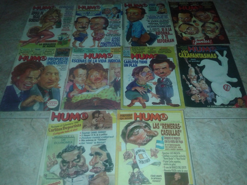 Lote De 10 Revistas  Revista Humor  Década 80 Y 90