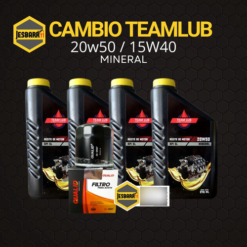 Cambio Aceite 20w50 Y 15w40 Mineral Teamlub