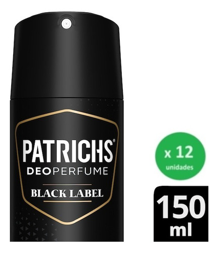 Pack Desodorante Patrichs 150ml X 12unidades - Dh Tienda