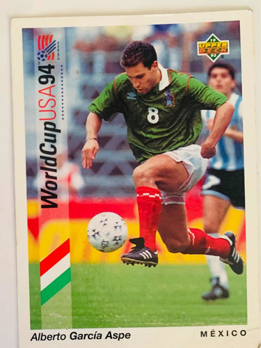 Tarjeta Upper Deck Wc Usa 94 Est. Alberto García Aspe Panini (Usado)