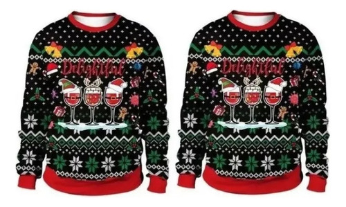 Sueter Navideño Ugly Jersey Navidad Pareja 2 Piezas [u]